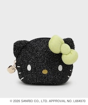◆【ハローキティ】キラふわフェイス型シェルポーチ