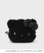 ◆【ハローキティ】キラふわフェイス型シェルポーチ
