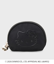 ◆【ハローキティ】立体フェイスプリントシェルポーチ