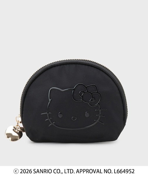 ◆【ハローキティ】立体フェイスプリントシェルポーチ
