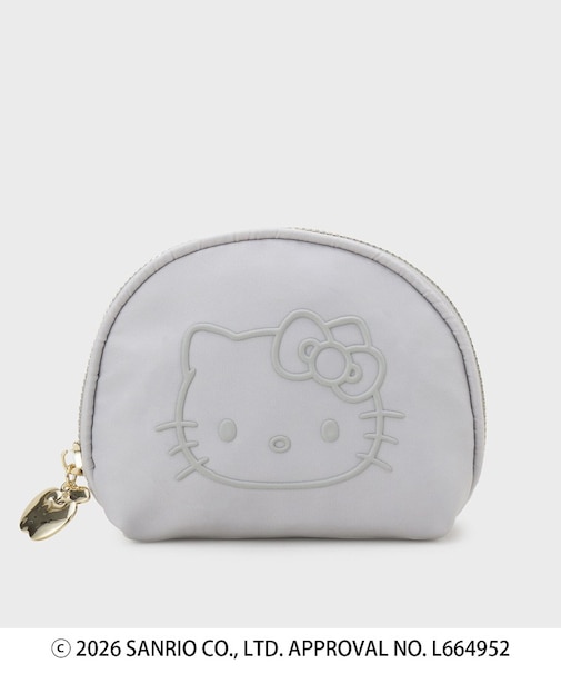 ◆【ハローキティ】立体フェイスプリントシェルポーチ