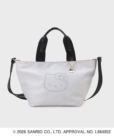 ◆【ハローキティ】2WAY立体フェイスプリントミドルバッグ
