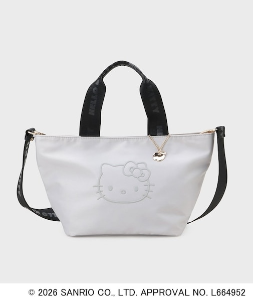 ◆【ハローキティ】2WAY立体フェイスプリントミドルバッグ