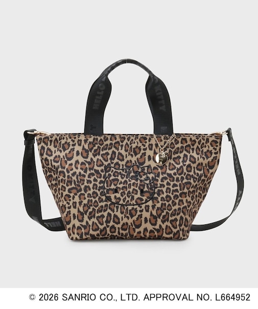 ◆【ハローキティ】2WAY立体フェイスプリントミドルバッグ