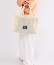 メッシュスクエアトートバッグ【2WAY/A4サイズ対応】