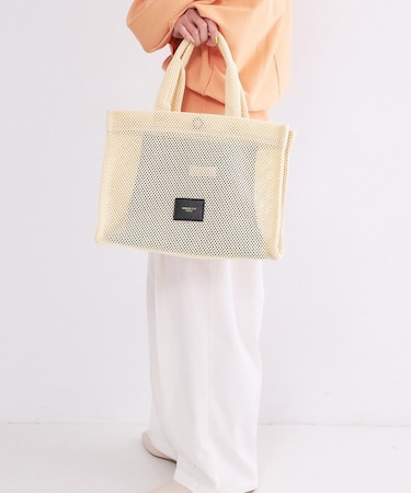 メッシュスクエアトートバッグ【2WAY／A4サイズ対応】