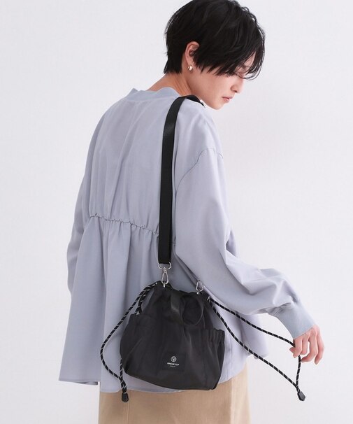 2WAYサイドポケット 巾着ミニショルダー