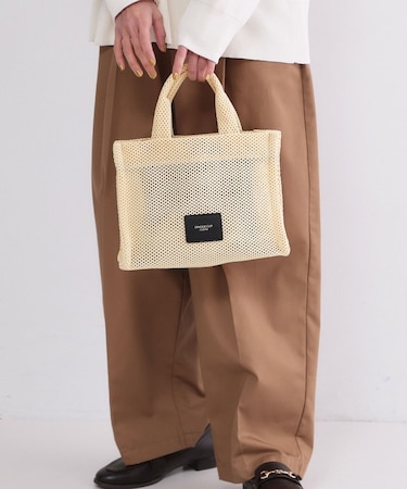 メッシュスクエアミドルトートバッグ【2WAY】