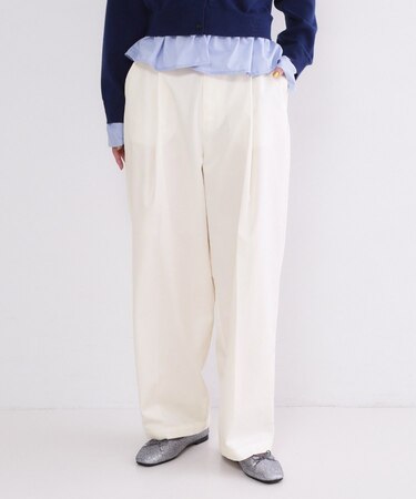 バレルレッグチノパンツ【洗濯機OK】