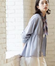 ブラウス風Vネックカーディガン【洗濯機OK】