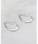 メタルドロップデザインフープピアス