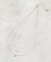 しずく2連ネックレス