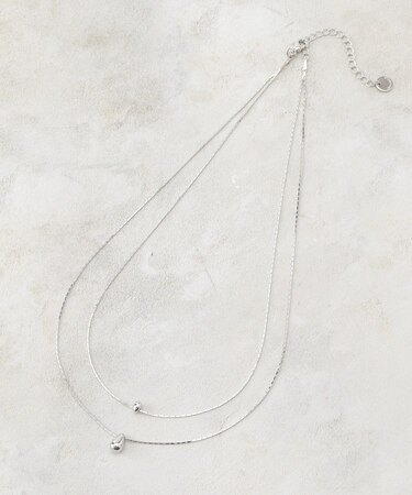 しずく2連ネックレス