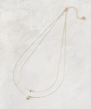 しずく2連ネックレス