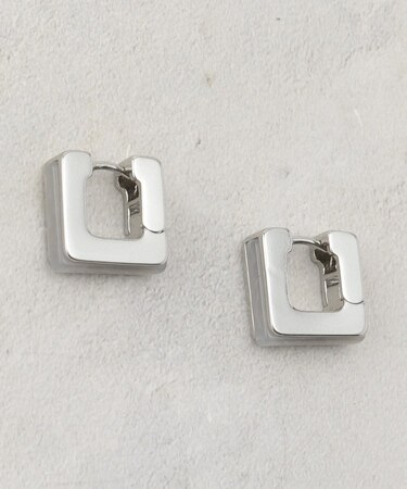 エポキシ樹脂×メタルスクエアカラーピアス