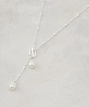 パール調デザインカラー トライアルネックレス