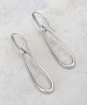 メタルロングドロップピアス