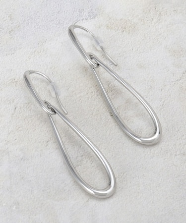 メタルロングドロップピアス