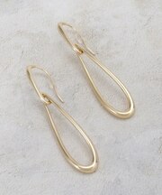 メタルロングドロップピアス