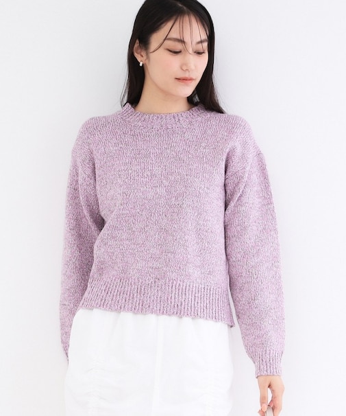 カラーMIXニット【洗濯機OK】