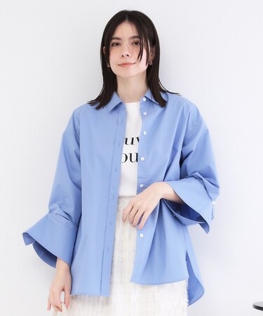 2WAY変形スリーブシャツ【洗濯機OK】