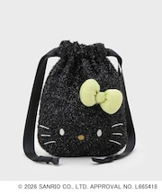 ◆【ハローキティ】キラふわフェイス巾着ポーチ