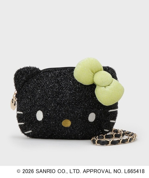 ◇【ハローキティ】フェイス型2WAYキラふわミニショルダーバッグ