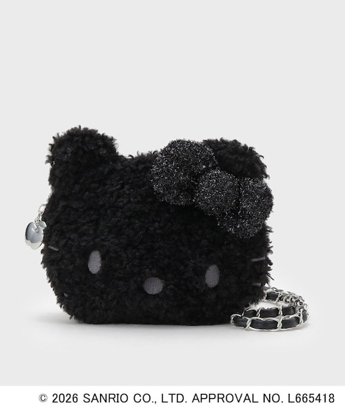 ◇【ハローキティ】フェイス型2WAYキラふわミニショルダーバッグ