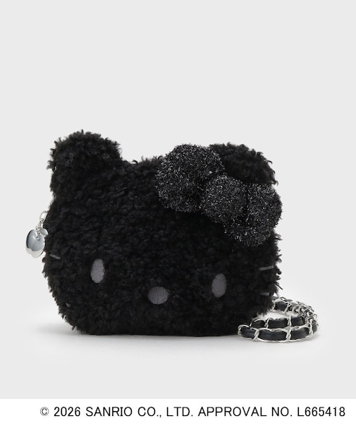 ◆【ハローキティ】フェイス型2WAYキラふわミニショルダーバッグ