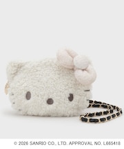 ◆【ハローキティ】フェイス型2WAYキラふわミニショルダーバッグ