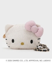 ◆【ハローキティ】フェイス型2WAYキラふわミニショルダーバッグ