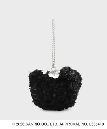 ◆【ハローキティ】きらふわフェイス型ミラーチャーム