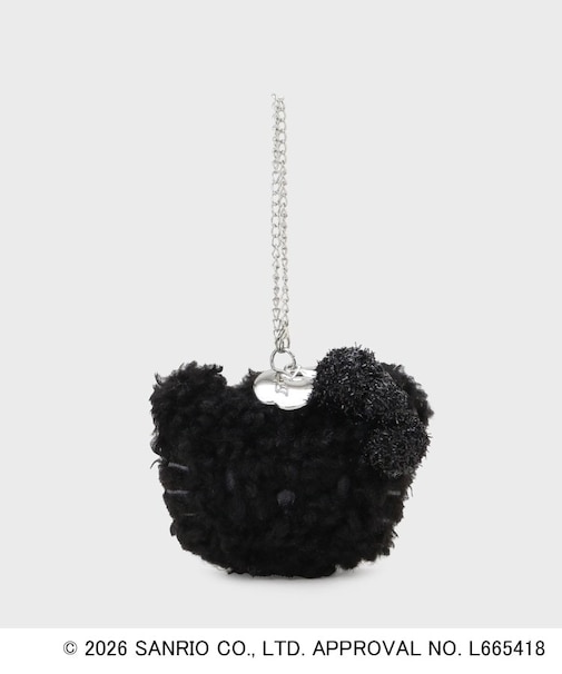 ◆【ハローキティ】きらふわフェイス型ミラーチャーム
