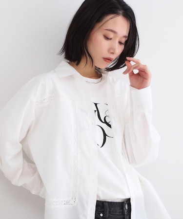 レーストリミングシャツ【洗濯機OK】