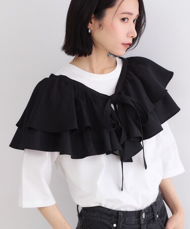 ラッフルフリルケープ【洗濯機OK】