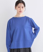 UV リラクシーボートネックニット／オーガニックコットン混【洗濯機OK】《5col》