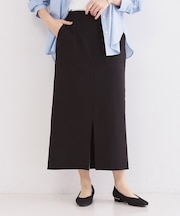 ストレッチダブルポケットタイトスカート【洗濯機OK】