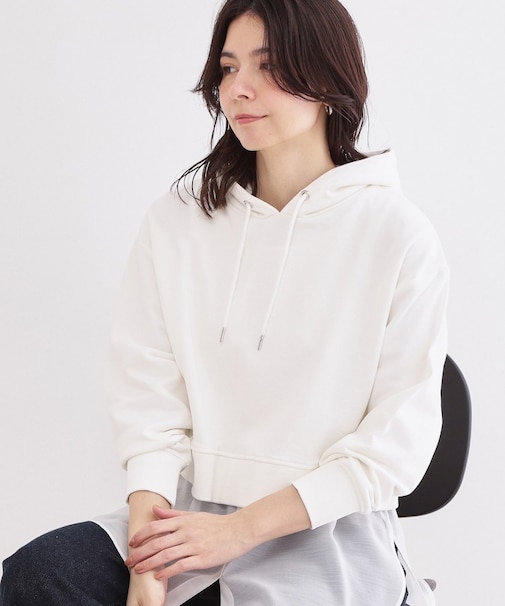 ショート裏毛フーディ【洗濯機OK】