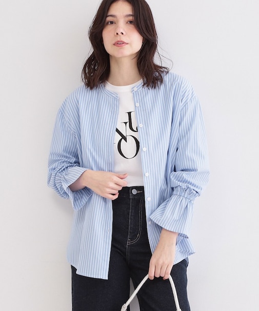 キャンディスリーブシャツ【洗濯機OK】