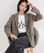 シングルテーラードジャケット【洗える/裏地なし】