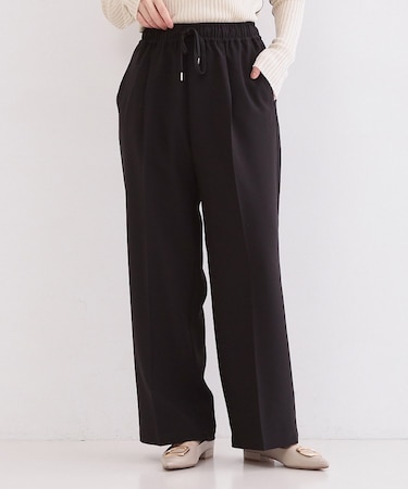 美脚ストレッチイージーワイドパンツ【洗濯機OK】