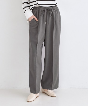 美脚ストレッチイージーワイドパンツ【洗濯機OK】