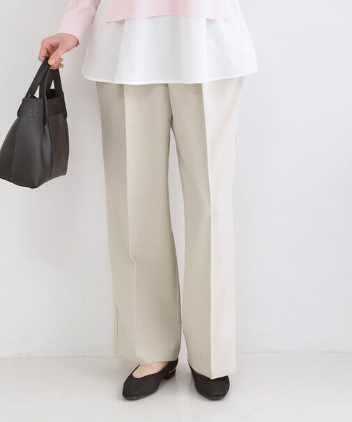 美脚ストレッチイージーワイドパンツ【洗濯機OK】