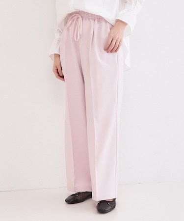 美脚ストレッチイージーワイドパンツ【洗濯機OK】