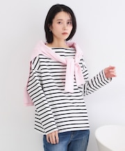 ボーダートップス【洗濯機OK】