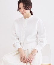 メッシュニットカーディガン【洗濯機OK】