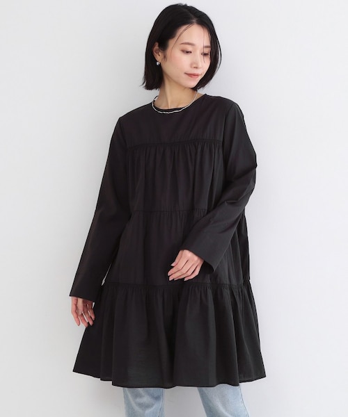 ティアードミニワンピース【洗濯機OK】｜オペーク ドット クリップの