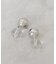 メタル×クリア ピアス