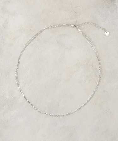 細チェーン2連ネックレス