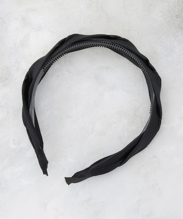 サテンねじりデザインカチューシャ